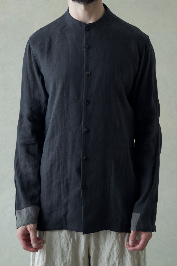 Devoa Shirt, Made in Japan, DVA-SHE-FNKH-MT, Charcoal